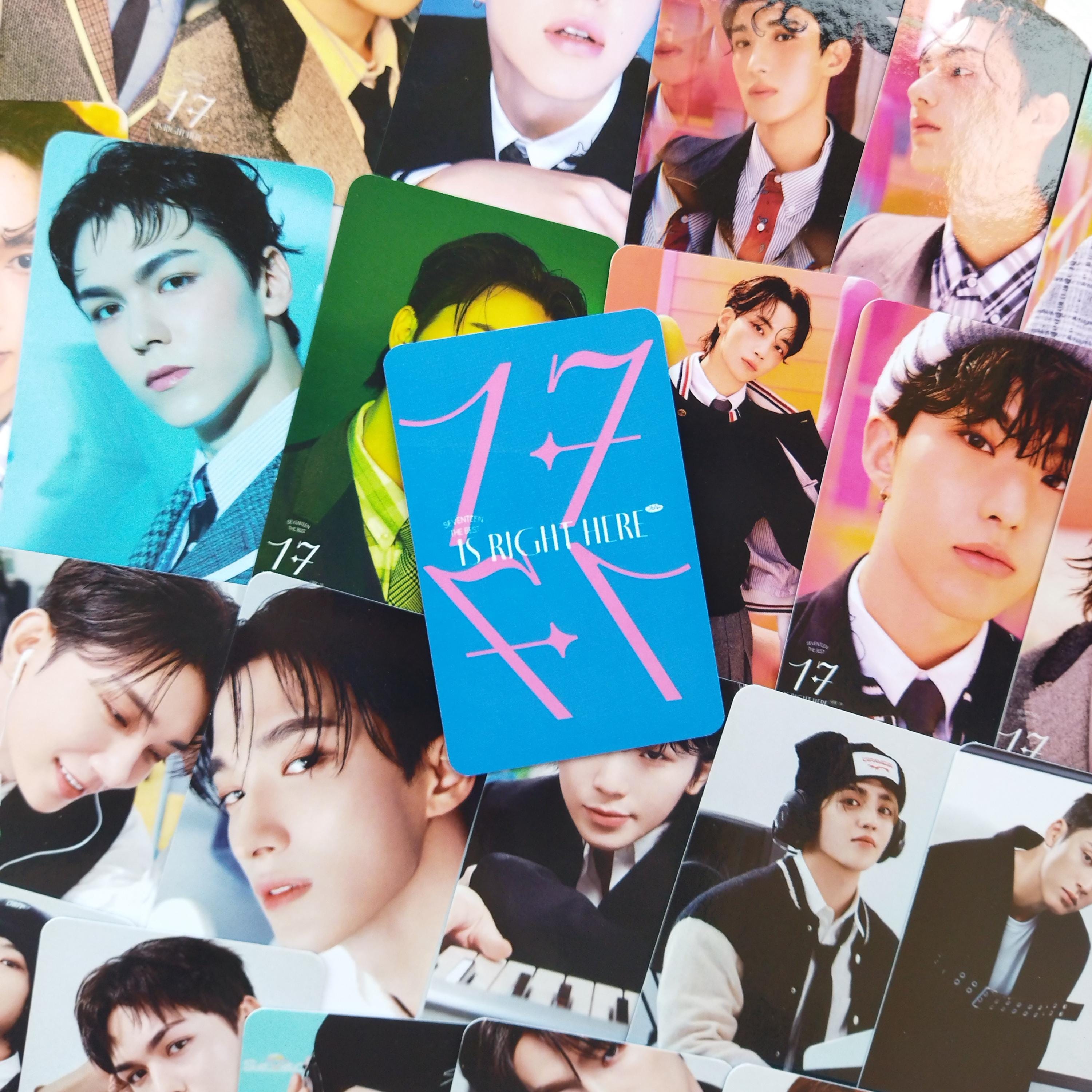 SEVENTEEN BEST ALBUM 17 is Right Here Fanmade Photocards Set of