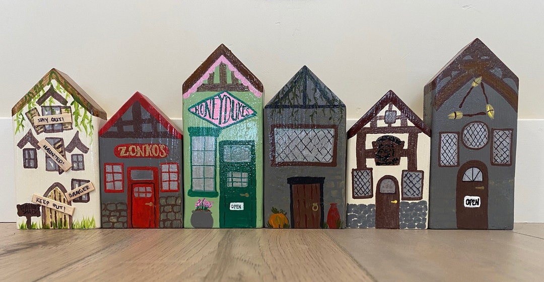 Wooden Hogsmeade Village Etsy
