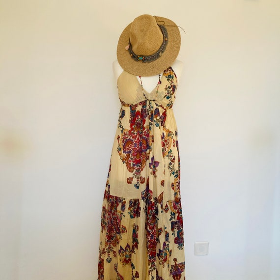 Summer Tiered Boho Dress Boho Hippy Dress,Tiered Cotton Dress,Long