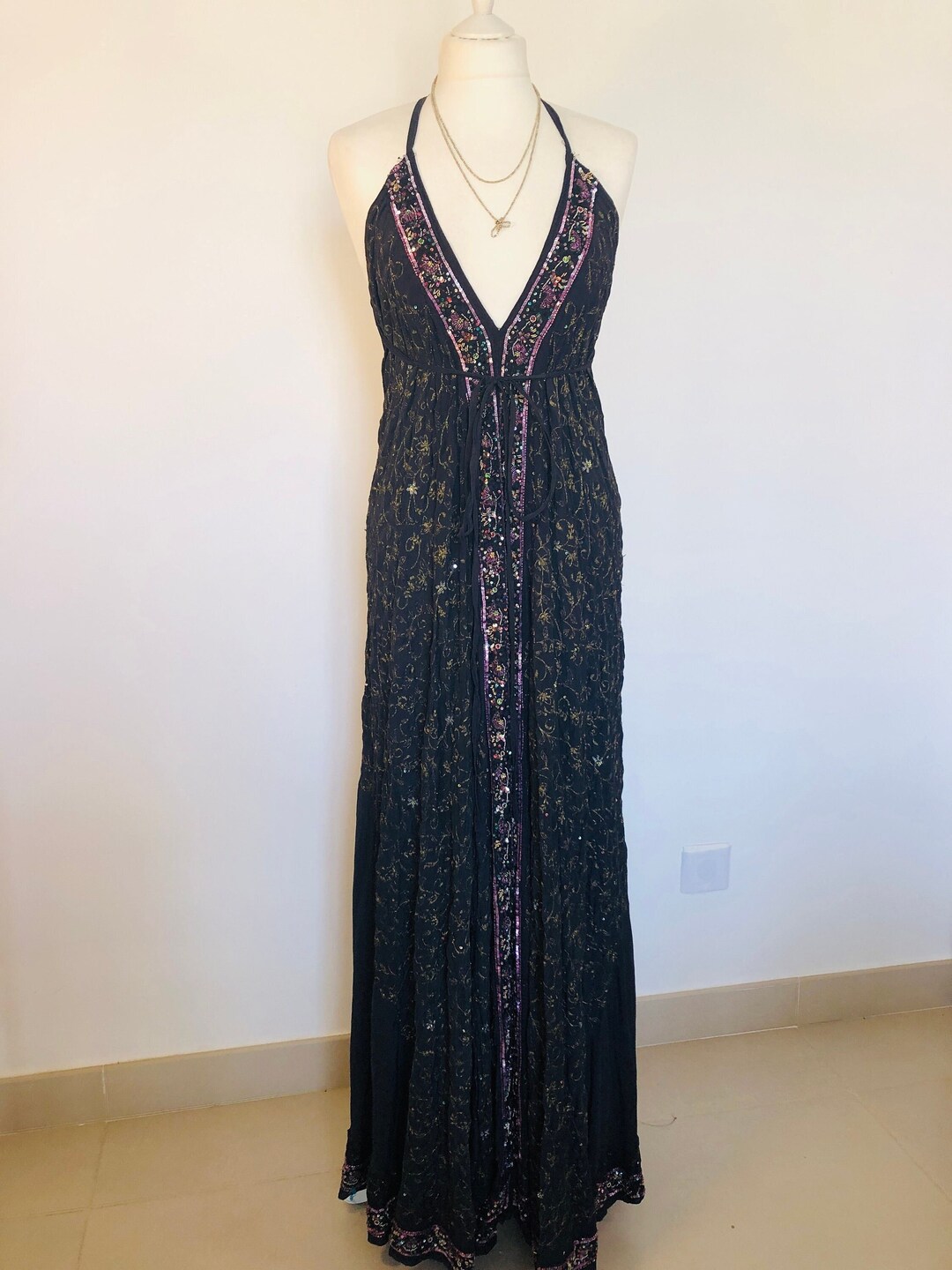 BOHO sequin maxi dress