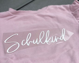 Bügelbild "Schulkind"