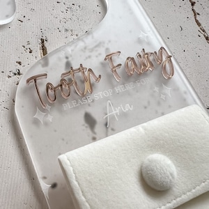 Tooth Fairy Door Hanger | magic, kids decor, custom acrylic, personalised, gift, first tooth, tooth box