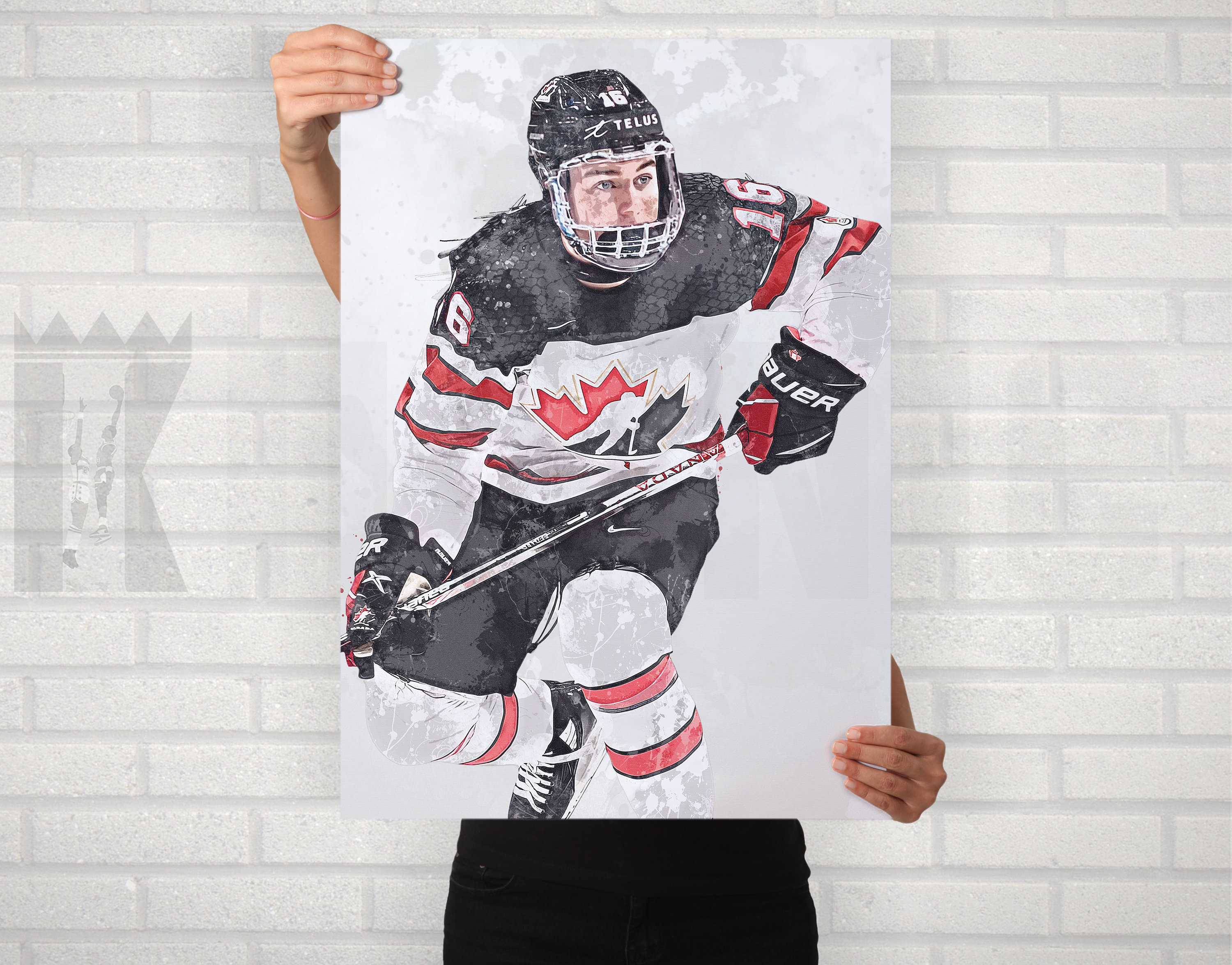 Connor Bedard Canada World Juniors Poster/canvas Print -  Denmark