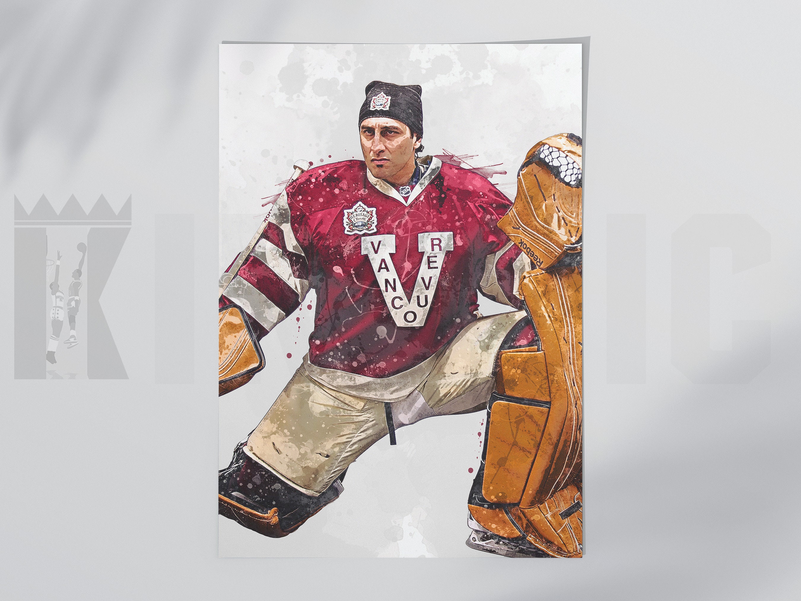 NHL 8X10 Vintage Player Photograph On Ice Pavel Bure Rangers