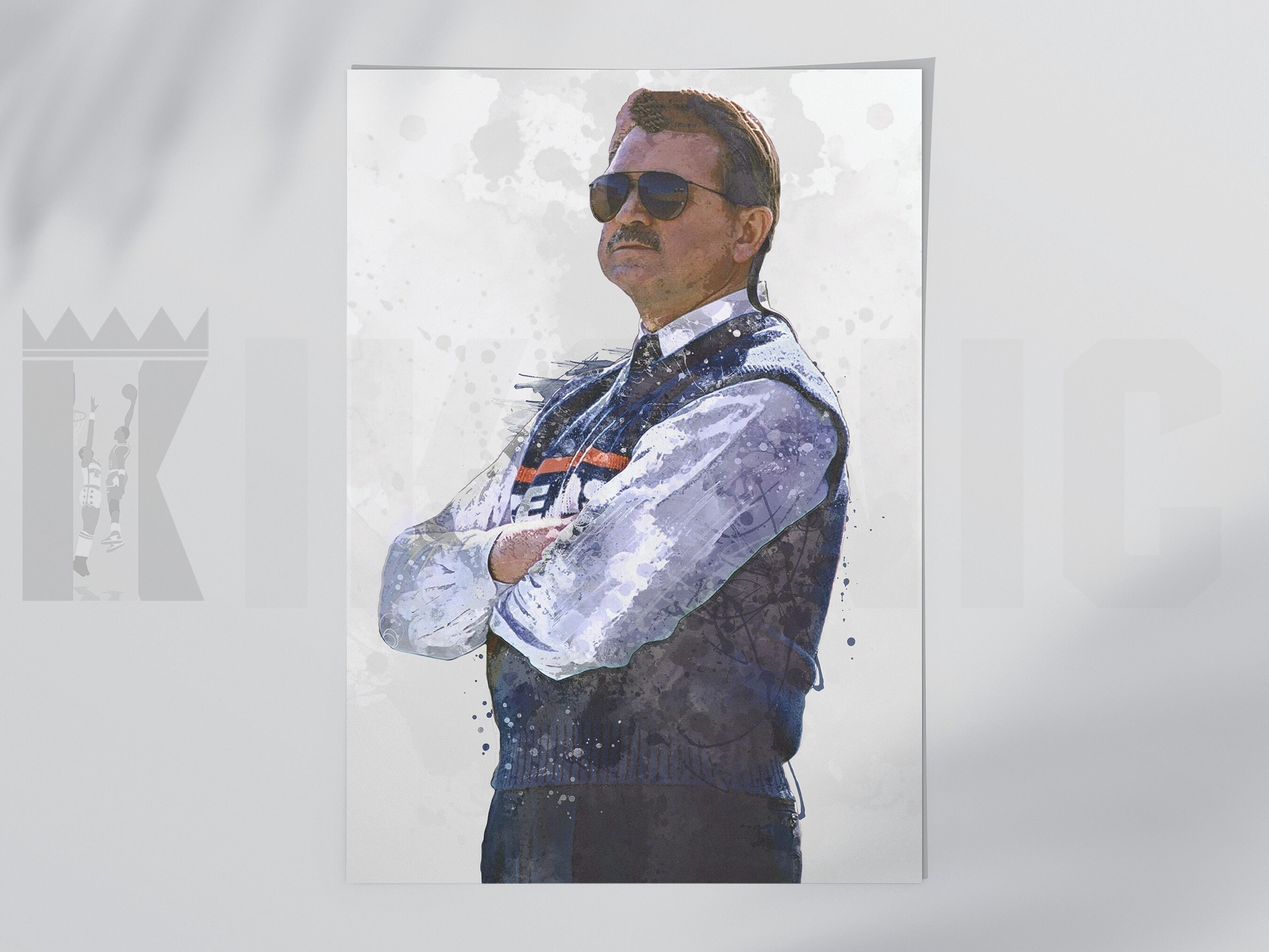 Mike Ditka Finger Poster