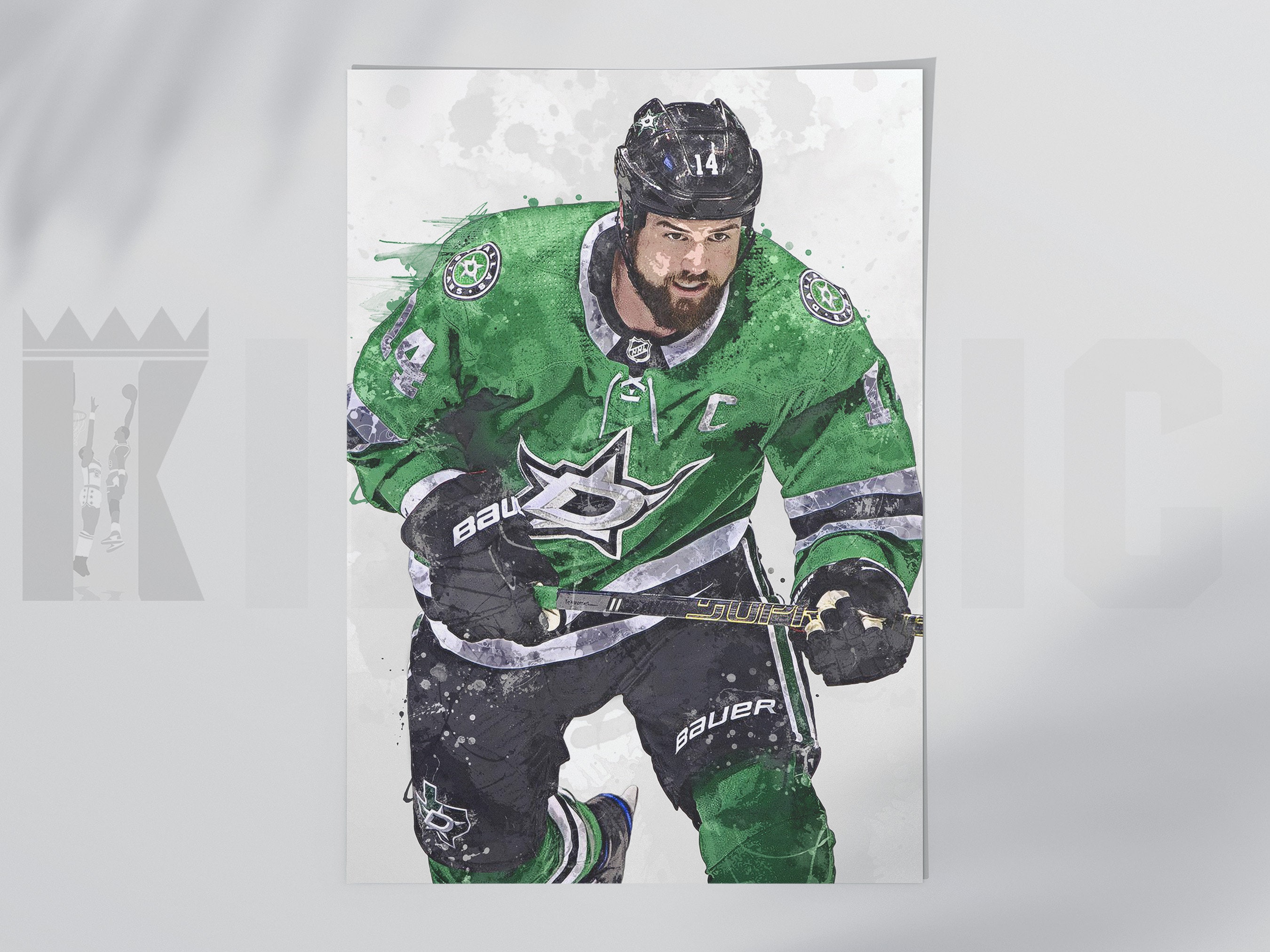 Eddie Belfour // Dallas Stars // Hockey Goalie // Hockey // NHL //  Watercolour Painting