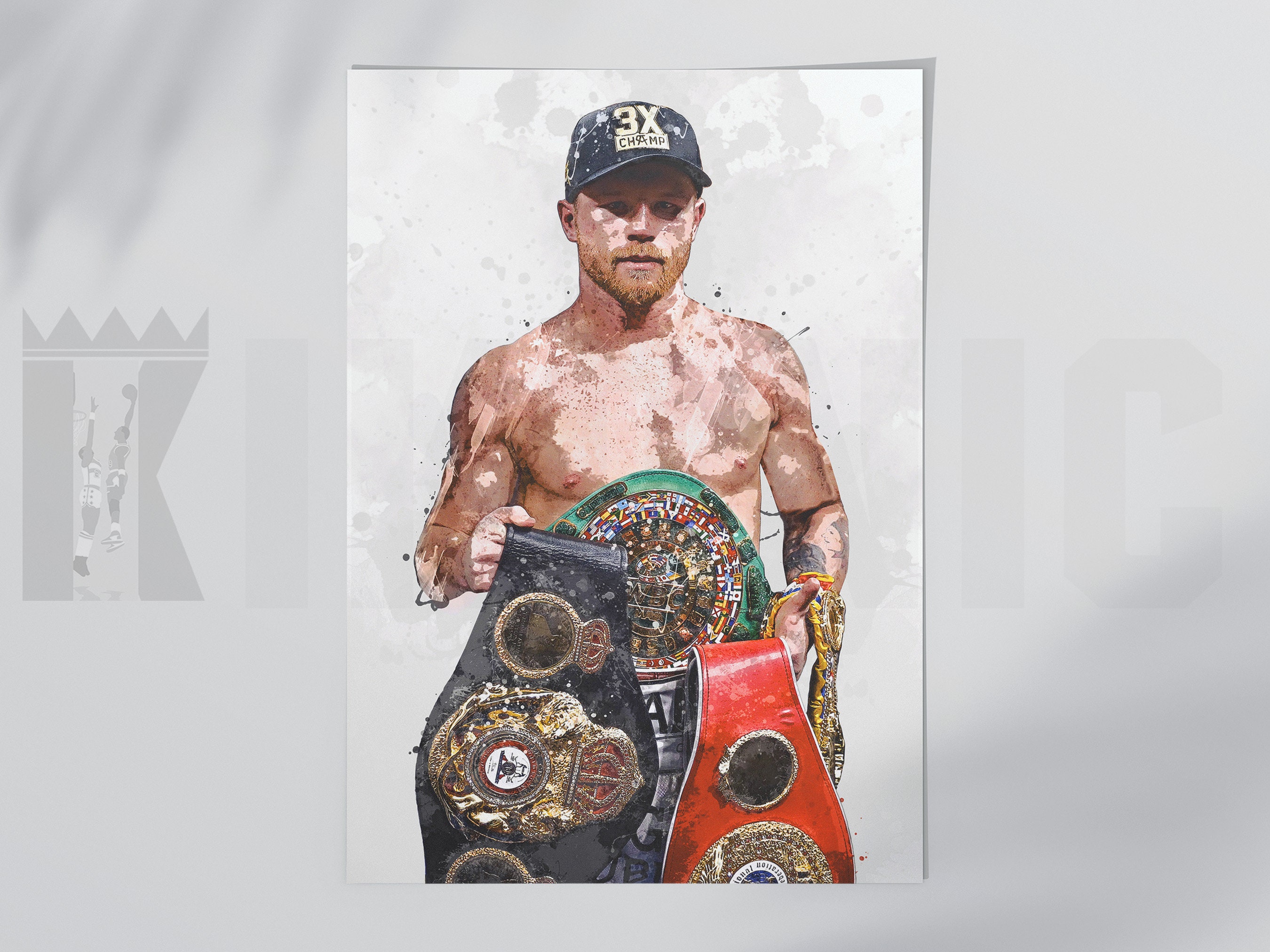  HYYNN Canelo Alvarez Vs GGG 2 Fight Boxing Canvas Art