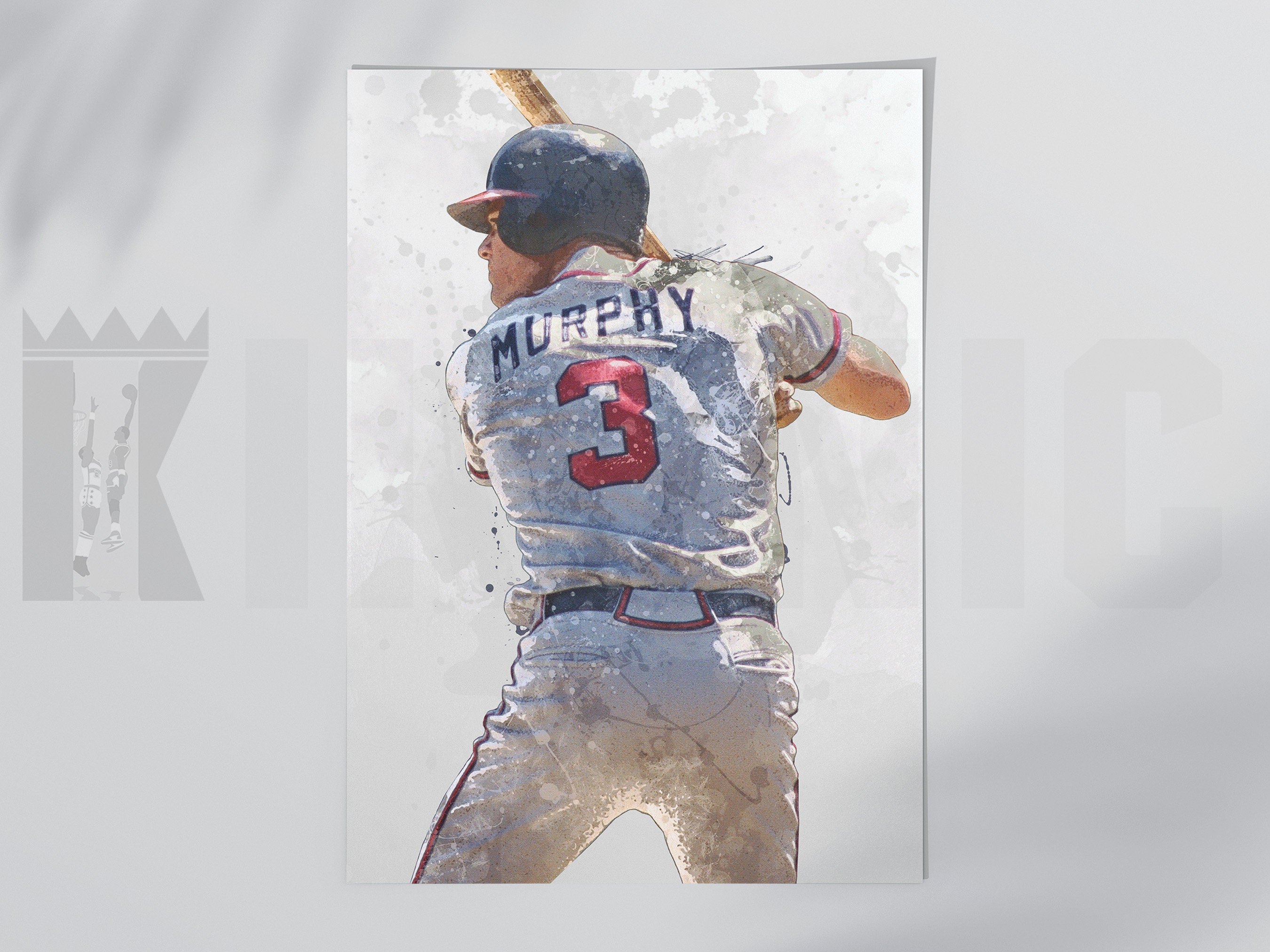 Dale Murphy Illustration Print Poster Art