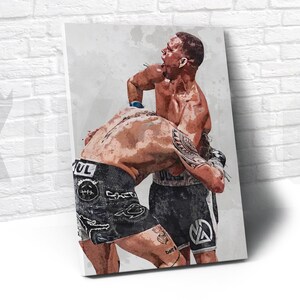 Nate Diaz Jake Paul Guillotine UFC MMA Poster/canvas Print - Etsy