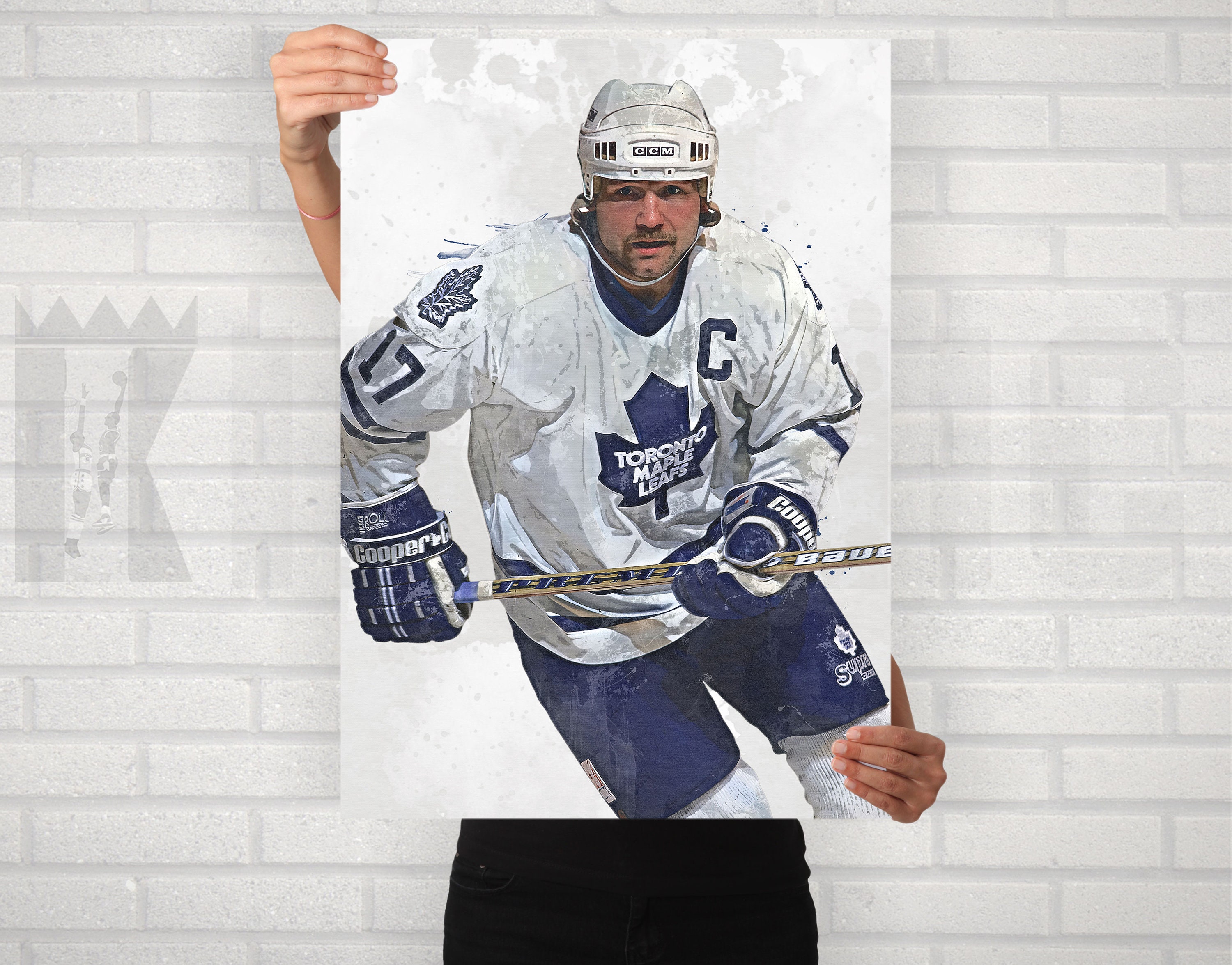 WENDEL CLARK TORONTO MAPLE LEAFS CCM AUTHENTIC ON-ICE GAME NHL HOCKEY  JERSEY.