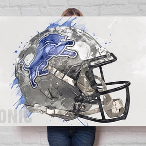 Detroit Lions helmet machine embroidery design