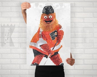 Anime-inspired philadelphia flyers artwork