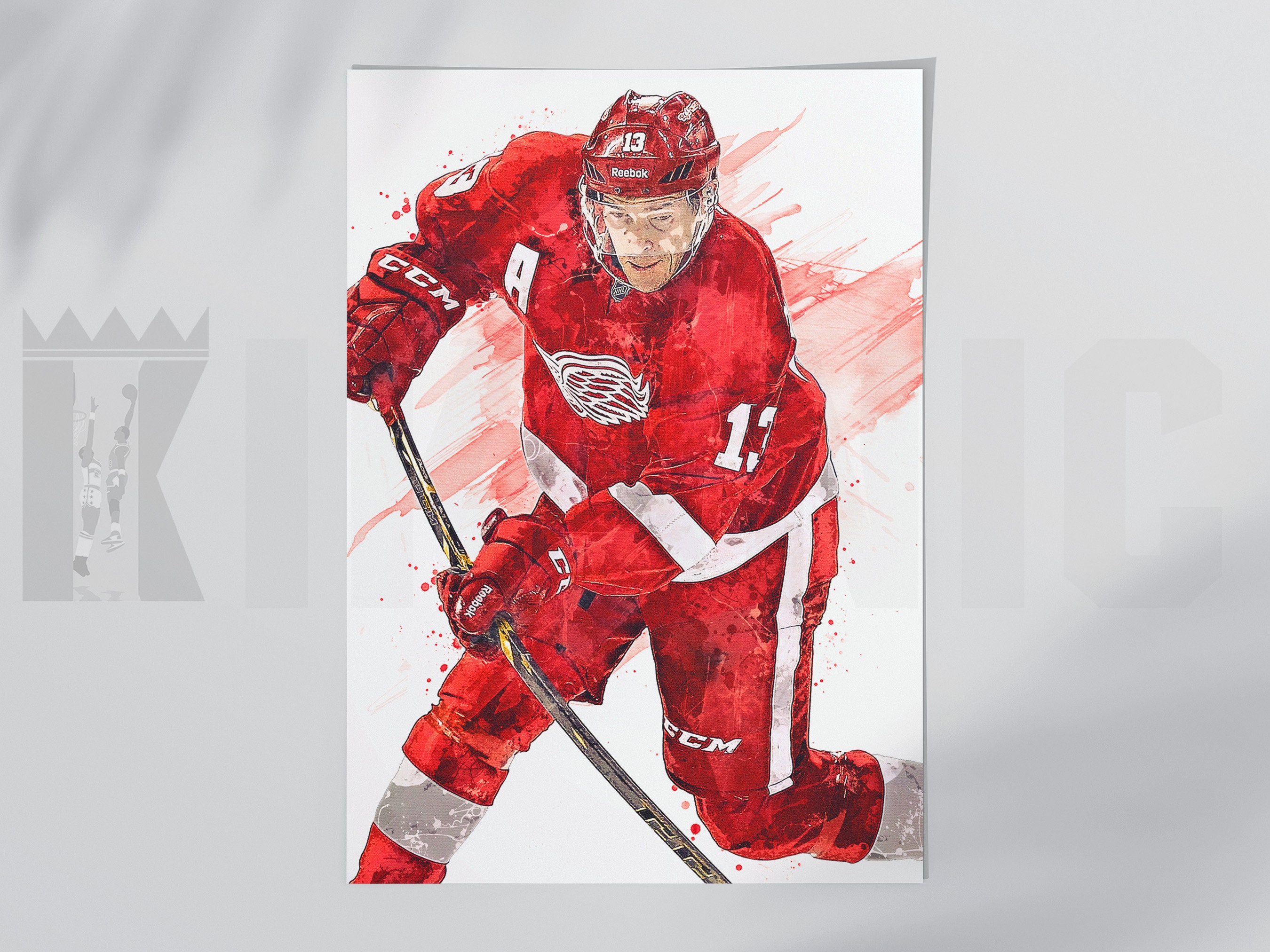 Vintage Detroit Red Wings NHL Pavel Datsyuk Graphic T-Shirt No Tags