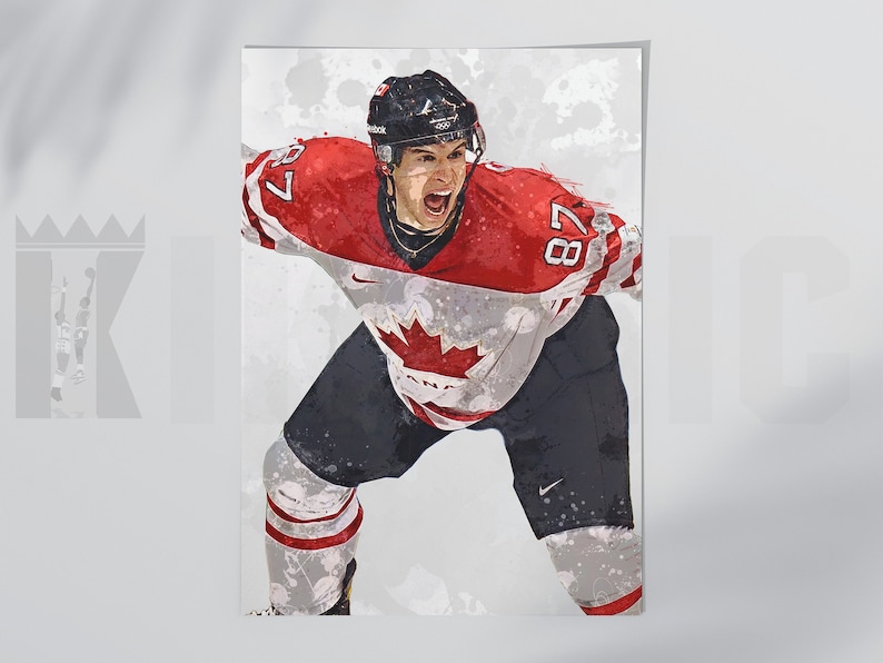 Sidney Crosby 'golden Goal' Canada Poster/canvas Etsy