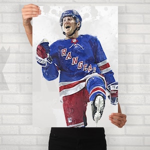 Adam Fox Hockey Paper Poster Rangers - Adam Fox - Sticker