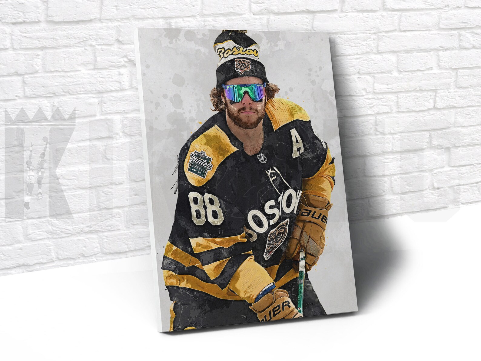 David Pastrnak Winter Classic Glasses Poster/canvas Print Etsy