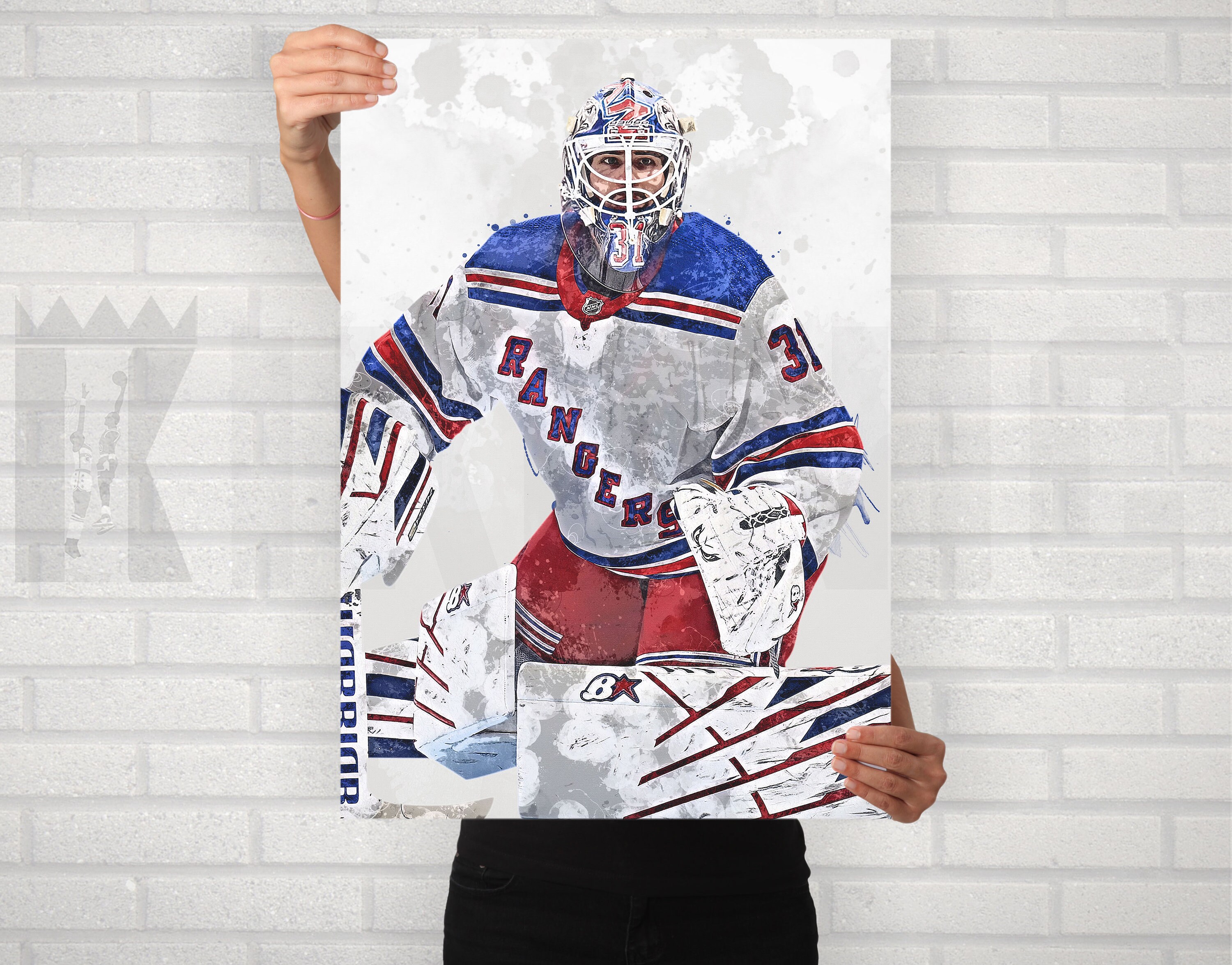 Download New York Rangers Mika Zibanejad Digital Art Wallpaper