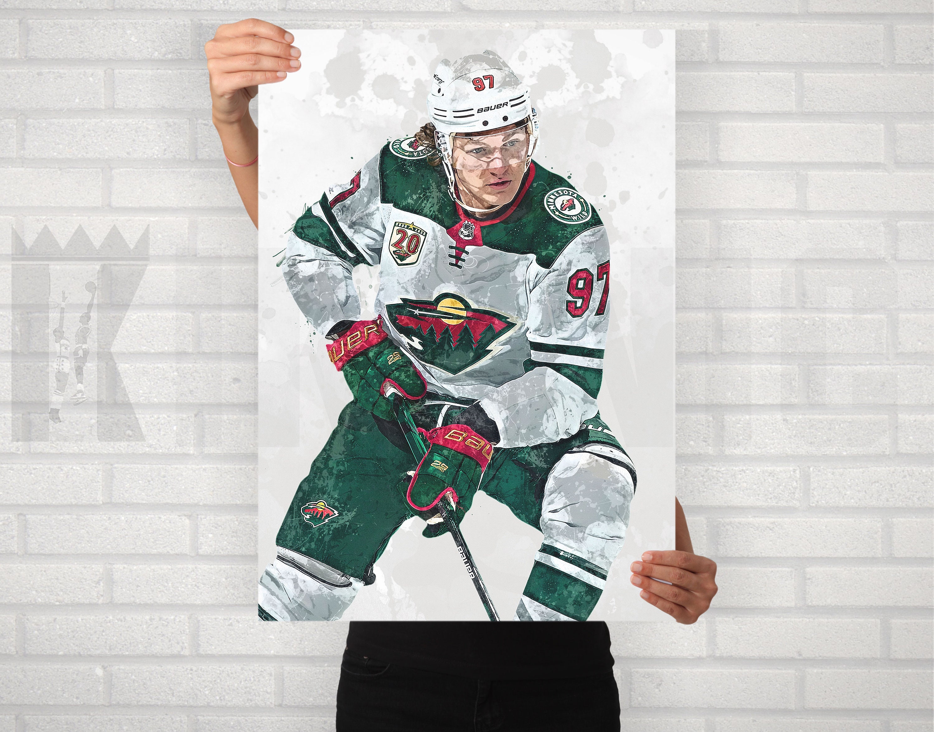 Kirill Kaprizov: Caricature, Adult T-Shirt / Extra Large - NHL - Sports Fan Gear | breakingt
