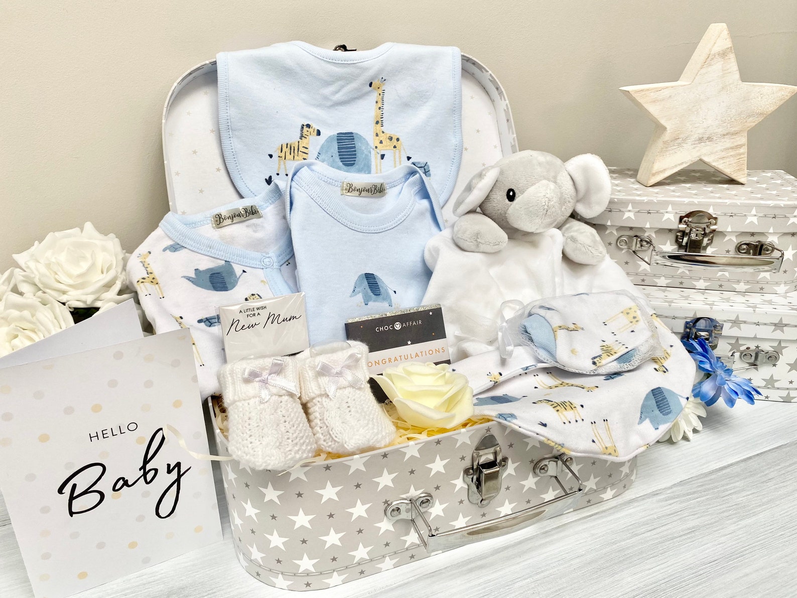 Baby boy safari hamper New baby gift set Baby Hampers Etsy