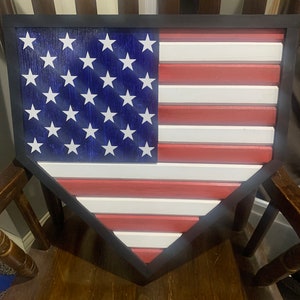 Wooden Flag Home Plate