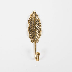 Unique leaf Bronze Hook, 7 Inch Figurine, Key Hanger, Wall Hook, Towel Hook, Miniature, Room Decor, Gift for Her, Home Decor, Gift for Home