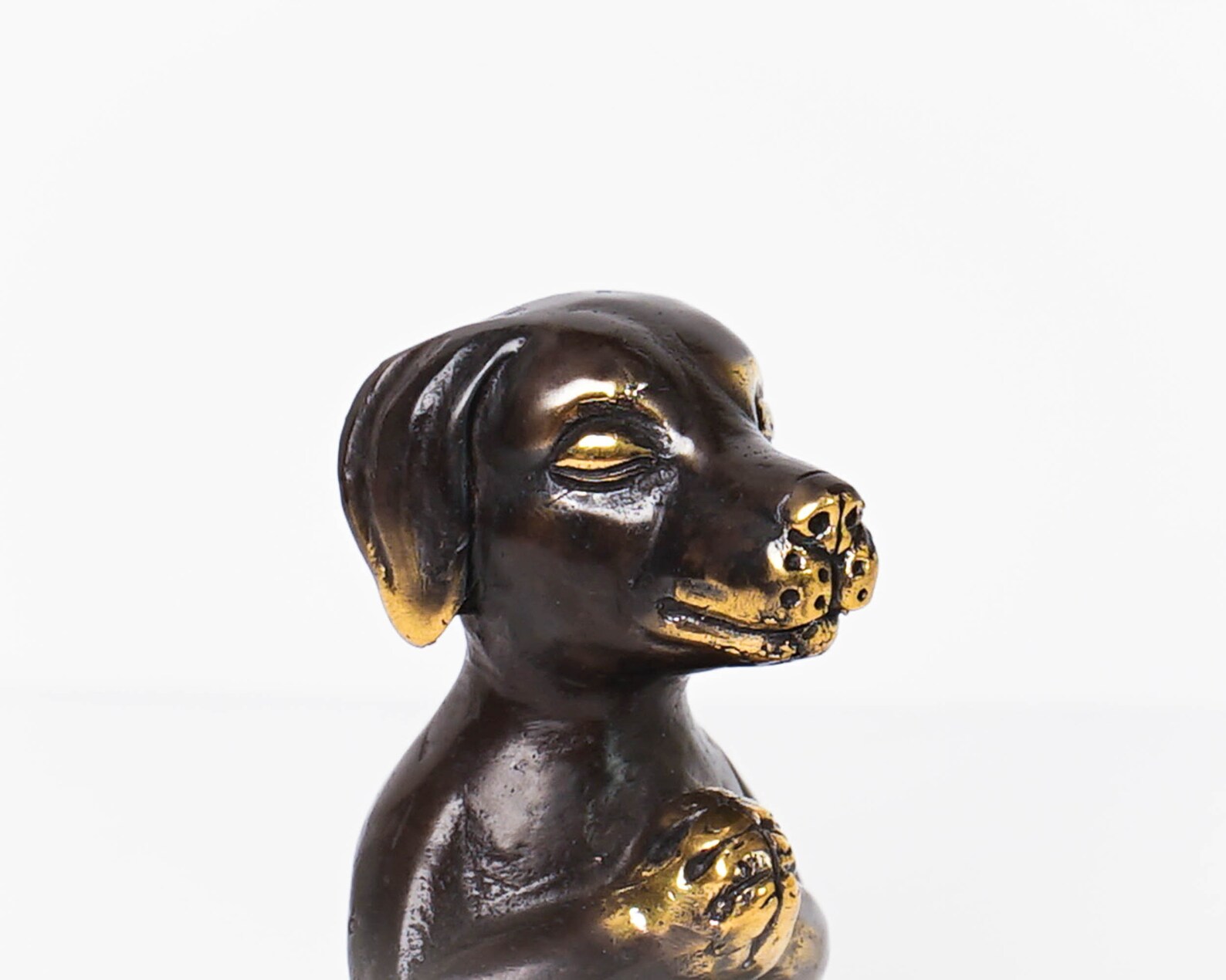 Bronze Dog Yoga Figurine 4.2 Animal Statue Brass Etsy UK