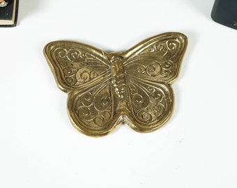 Butterfly Bronze Plate, Gold Tray, Table top, Organizer, Butterfly Lover, Room Décor, Cath All Tray, Tabletop Decor, Gift for Sister