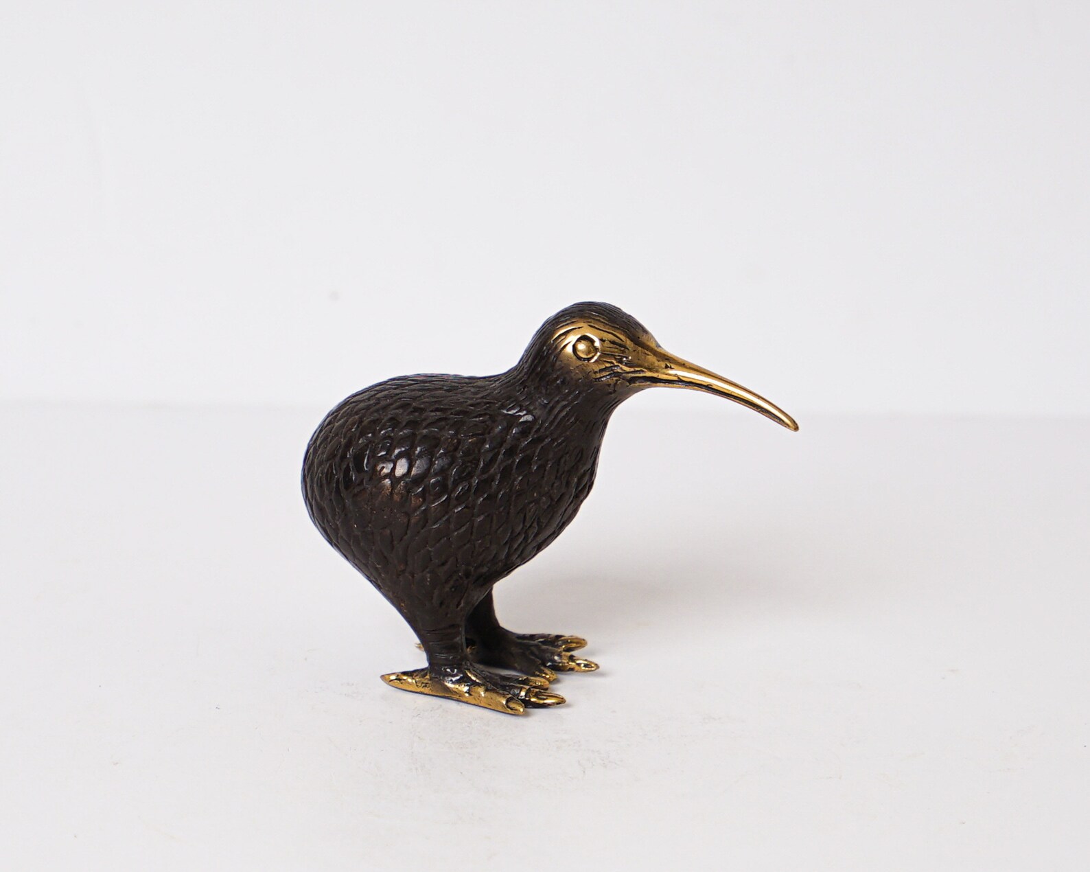 Bronze Kiwi Statue 2.8 Animal Figurine Art Bird Etsy
