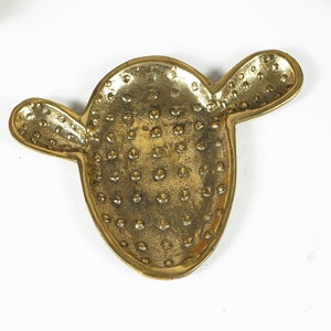Kaktustablett, Messingteller, Obstplatte, Lebensmitteltablett, Bronzekaktus, Kunst, Sommergeschenk, rustikales Dekor, Veranstalter, Bürogeschenk, bestes Geschenk für sie