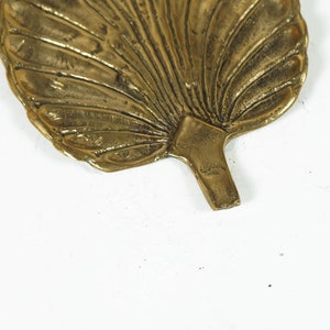 Plateau feuille en bronze, Assiette en bronze, assiette à fruits, porte-clés, plateau de bureau décoratif, décoration de cuisine, décoration tropicale, décoration de chambre, cadeau pour maman image 4