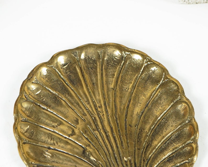 Plateau feuille en bronze, Assiette en bronze, assiette à fruits, porte-clés, plateau de bureau décoratif, décoration de cuisine, décoration tropicale, décoration de chambre, cadeau pour maman image 3