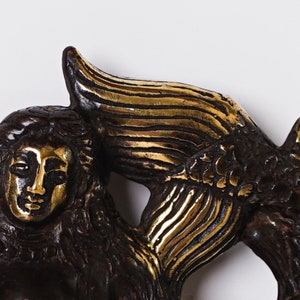 Bronze Mermaid Hook, 6 Inch Figurine, Wall Hook, Art, Unique Miniature, Handmade, Room Decor, Gift for Him, Healing Gift, Mother Day Gift image 6