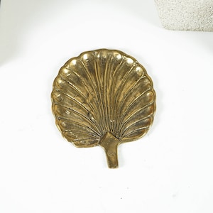 Plateau feuille en bronze, Assiette en bronze, assiette à fruits, porte-clés, plateau de bureau décoratif, décoration de cuisine, décoration tropicale, décoration de chambre, cadeau pour maman image 1