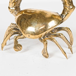 Bronze Crab Statue, 3.7 Animal Figurine, Ocean, Handmade, Office Decor, Beach Decor, Tabletop Decor, Gift for Sister, Mothers Day Gifts image 7