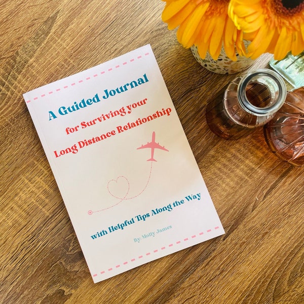 Guided Journal for Surviving Your Long Distance Relationship, Reflective Journal, Gifts for Couples, Long Distance Gifts, Relationship Tips