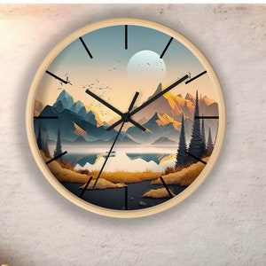 3D DIY Wall Clock Sublimation Blanks Wall Clock MDF Round Sublimation Wall  Clocks Silent Non Ticking Battery Operated Decorative Wall Clock for Home