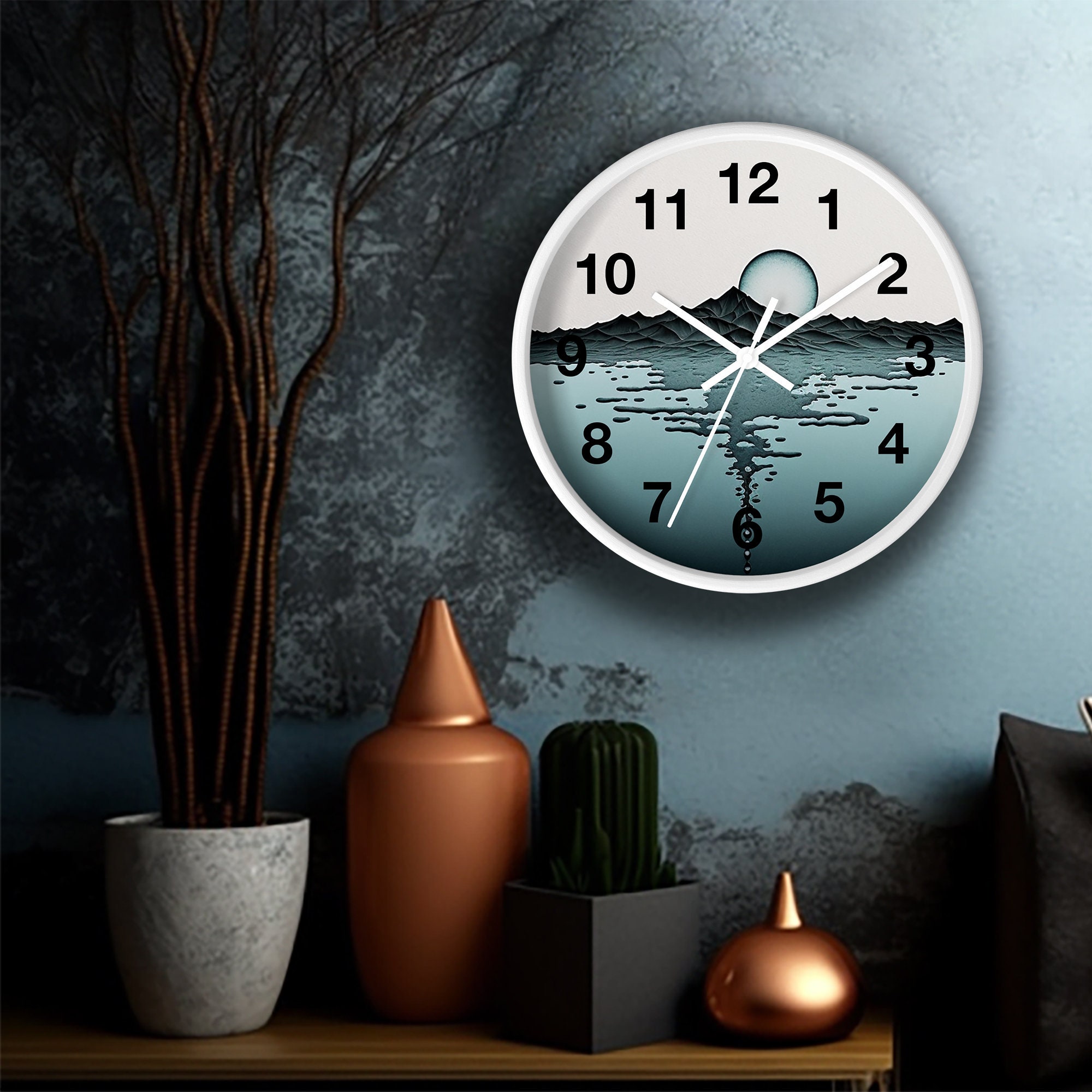 Minimalist Modern Round Wall Clock Simplicity Meets Style. Etsy