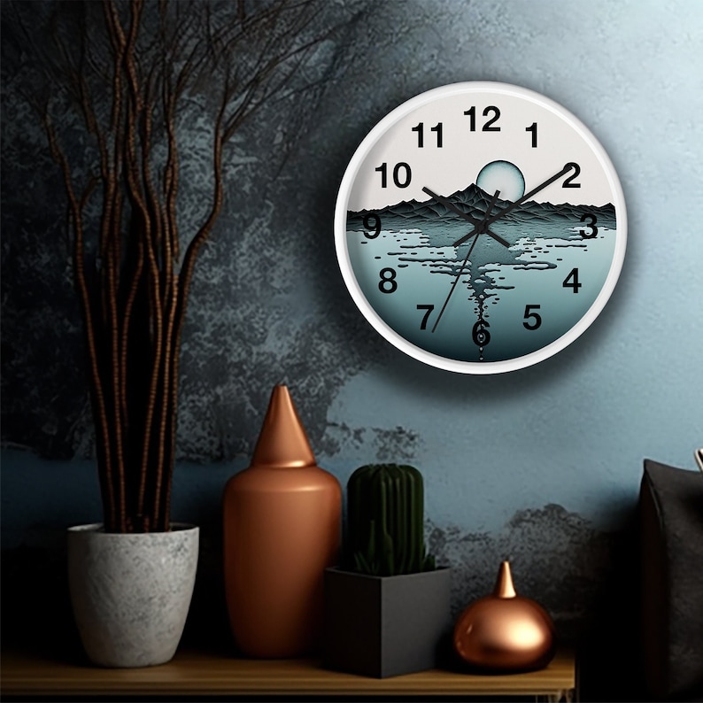 Minimalist Modern Round Wall Clock Simplicity Meets Style. Etsy