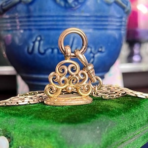 Antique Fob with Initials