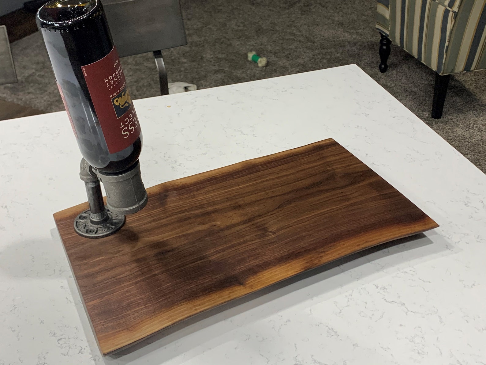 Wine bottle holder/Charcuterie Board Etsy