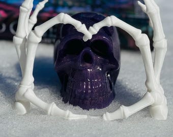 Skelett Herz Hände | 3D Druck | Oddity Regal Dekor | Digitale Gothic Romanze | sofort Download | Bambus Projekt