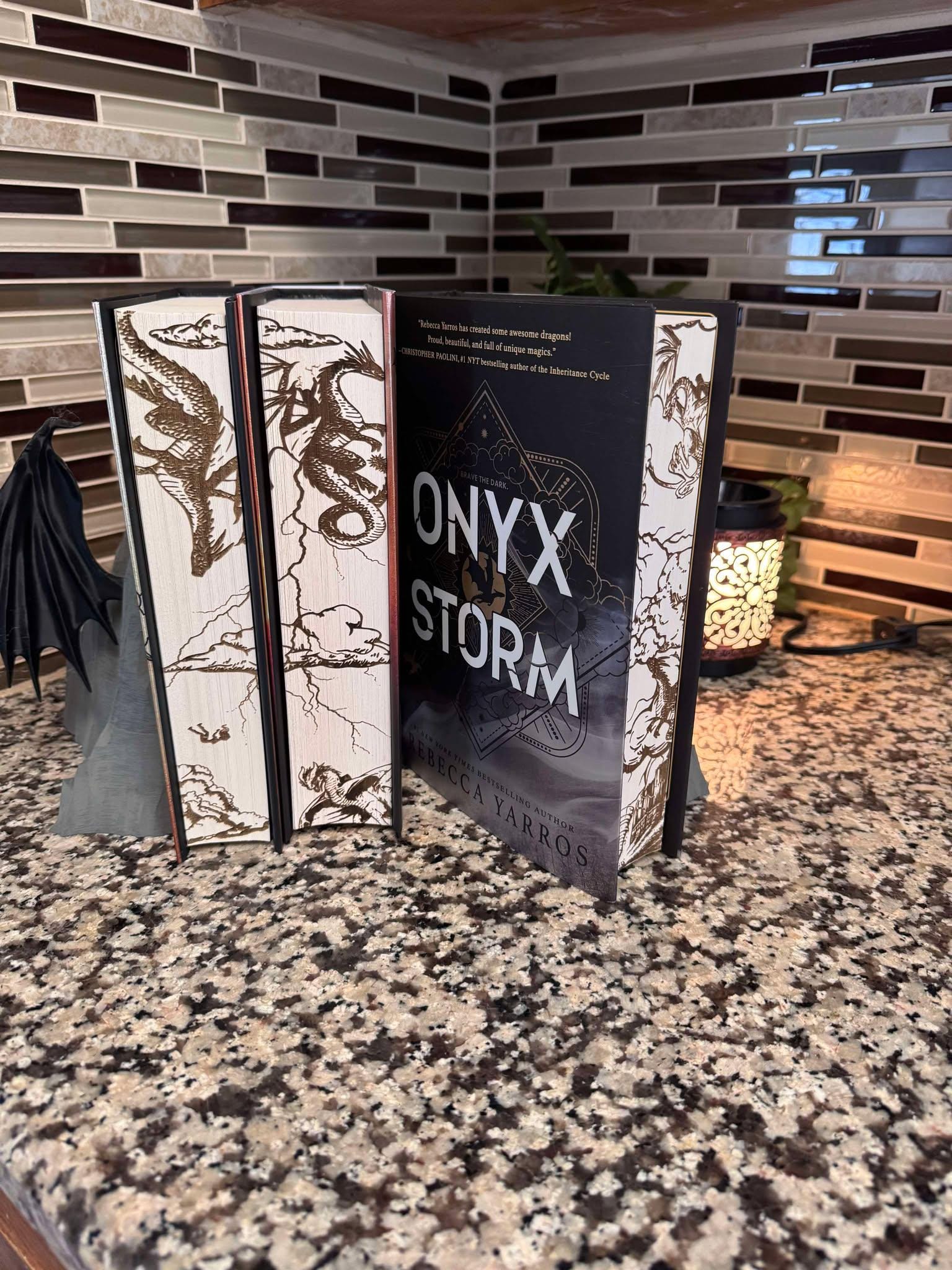 Fourth Wing Iron Flame Onyx Storm SET Laser Engraved Book Fourth Wing Iron Flame Onyx Storm SET Laser Engraved Book