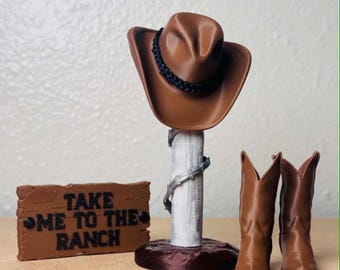 Western Rance Rodeo Romance Bücherregal Dekor Szene