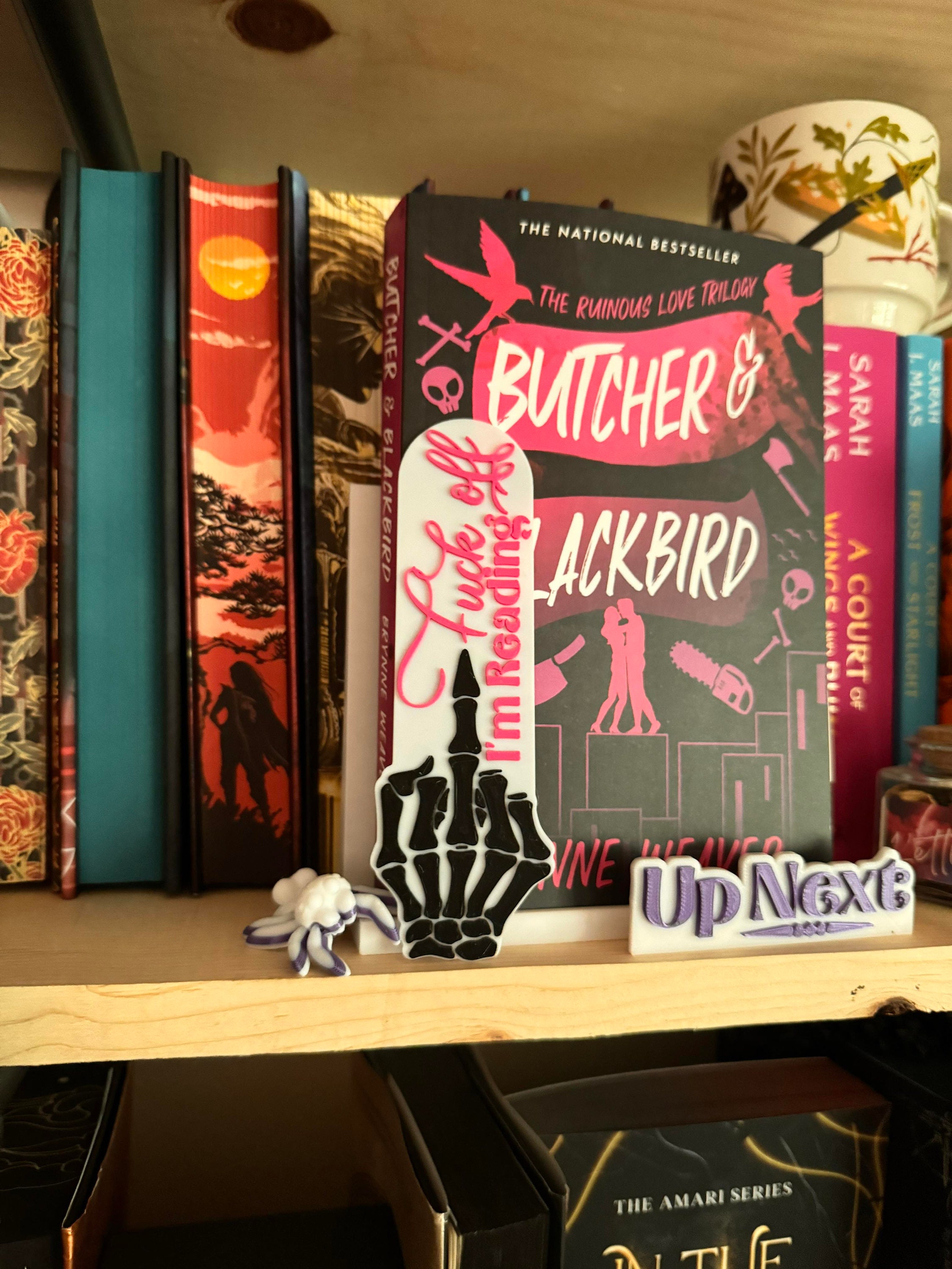 Lesezeichen | 3d gedruckt pla | Dunkle Romanze | Bücherwurm| Bücher| Kundenspezifisches Geschenk