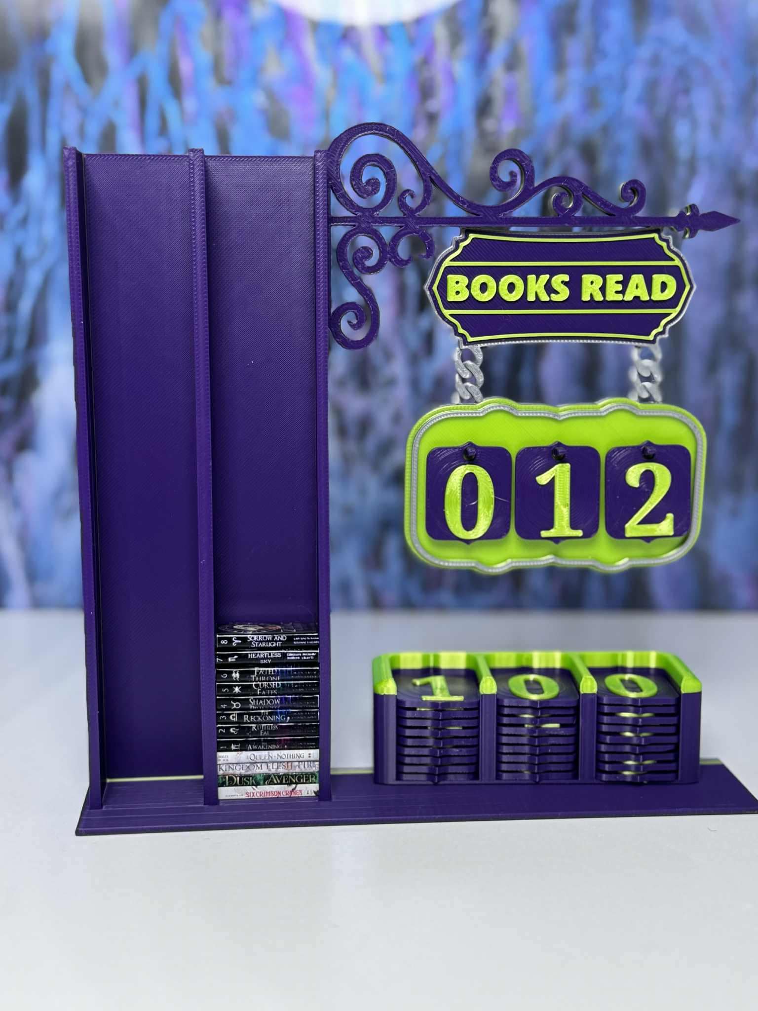 Books Read Tracker | 3D Printable Mini Bookshelf Columns Counter
