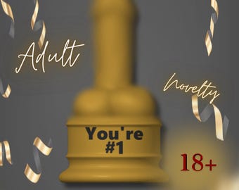 Penis Trophy STL-Datei | Erwachsene Neuheit Gag Geschenk | Junggesellinnenabschied Trophäe | 3D Print Bambus Projekt | 3 Versionen