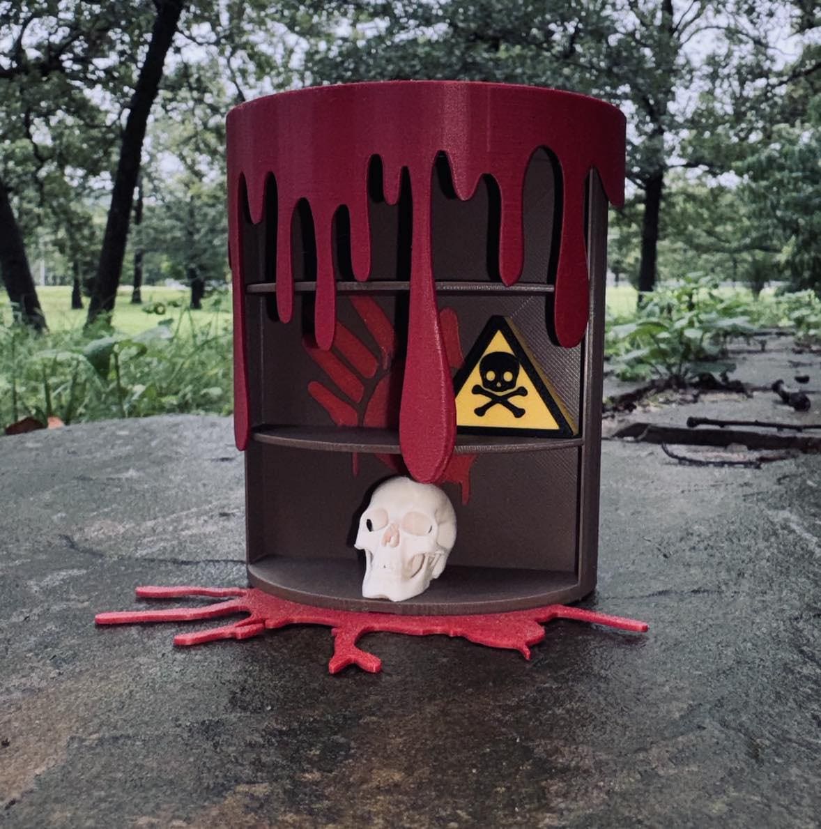 Toxic Trophies Miniature Bookshelf Digital Download | Horror | Scary | Halloween decor | Bookshelf decor | Mini books
