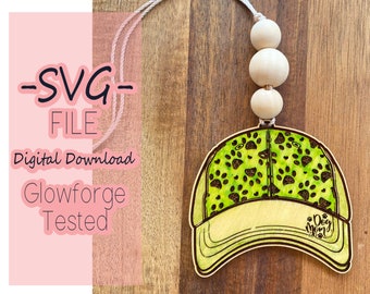 Macramé - Hundemama - Autoanhänger - Auto - Freshie - Aufhänger für ätherische Öle - digitaler download - SVG - Glowforge - Cut File - SVG Download