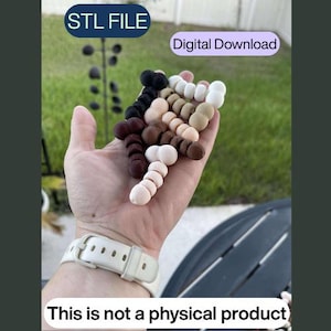 May include: A collection of small, segmented, phallic-shaped 3D printed objects in various skin tones, brown, and black colours. The image includes the text STL FILE, Digital Download, and This is not a physical product.