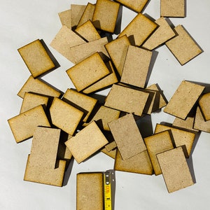 1.5 inch Miniature Book wood pieces| Mini Bookcase| Books| Booktok| Book Lovers| Read| Laser cut| Handmade| TBR| Wood| To be Read Shelf